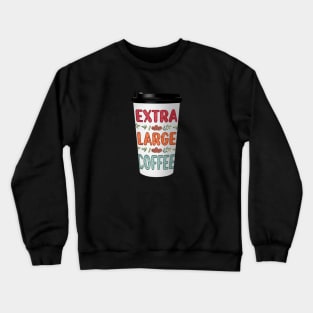 Extra Large Coffee Crewneck Sweatshirt